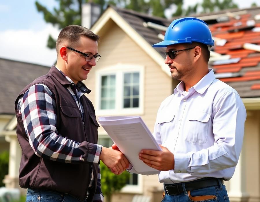 Insurance claim roof inspection and documentation